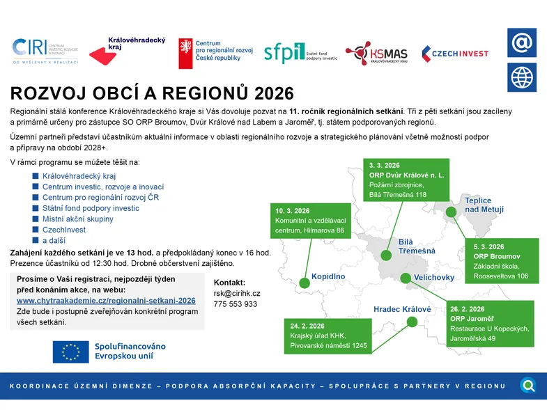Rozvoj obcí a regionů 2026